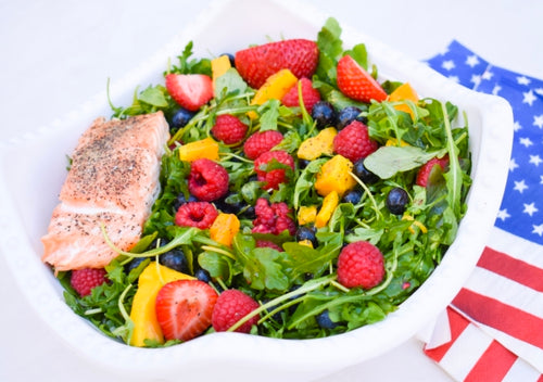 Summer Berry + Salmon Salad